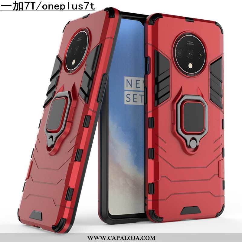 Capa Oneplus 7t Soft Feminino Resistente Vermelha Vermelho, Capas Oneplus 7t Protetoras Venda