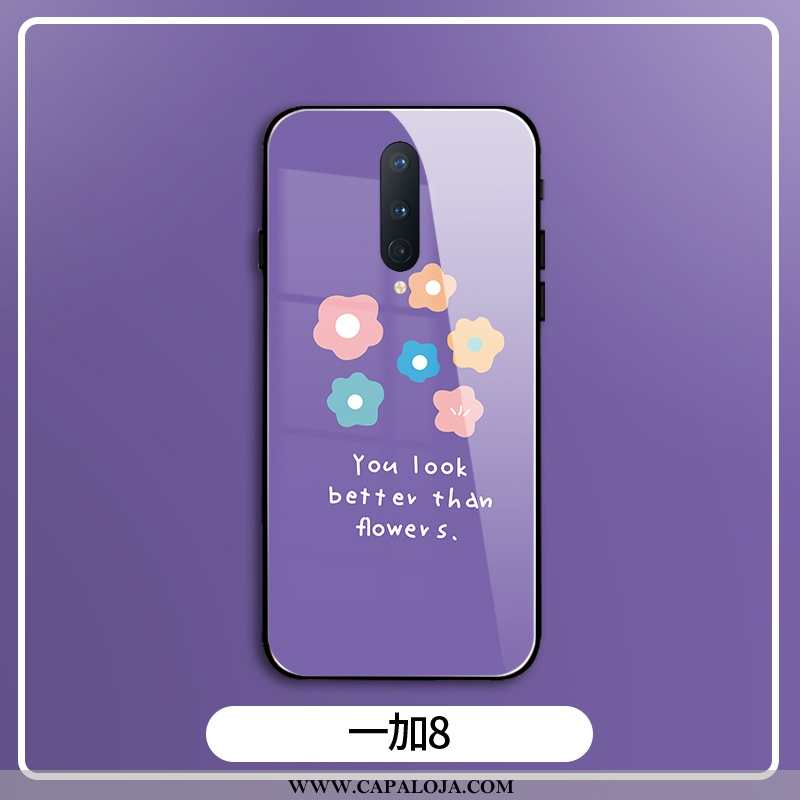 Capa Oneplus 8 Criativas Verão Telinha Novas Roxo, Capas Oneplus 8 Protetoras Baratos