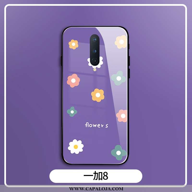 Capa Oneplus 8 Criativas Verão Telinha Novas Roxo, Capas Oneplus 8 Protetoras Baratos