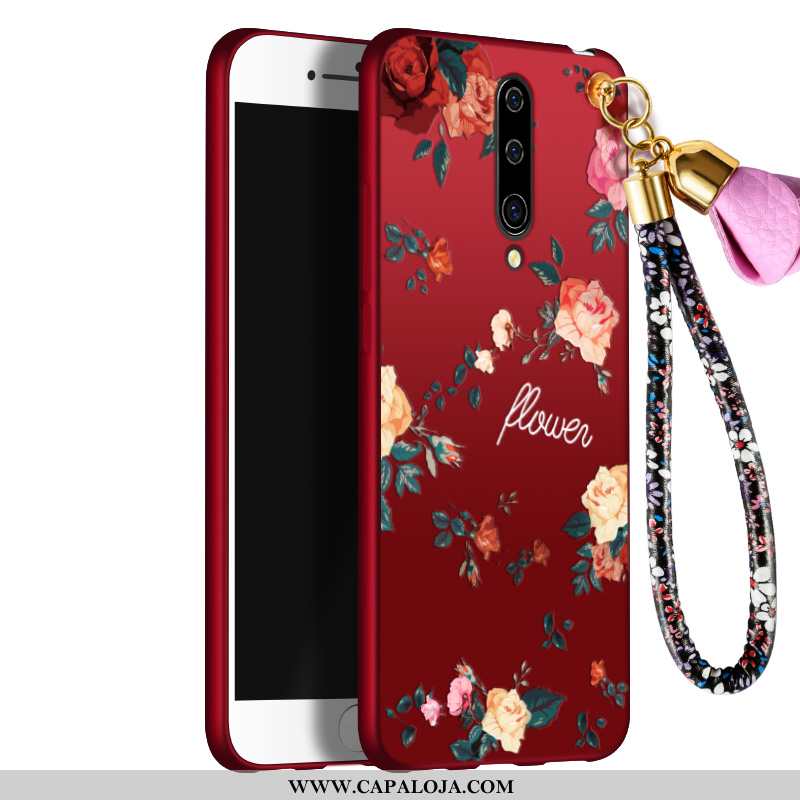 Capa Oneplus 8 Fosco Feminino Telemóvel Soft Vermelho, Capas Oneplus 8 Slim Online