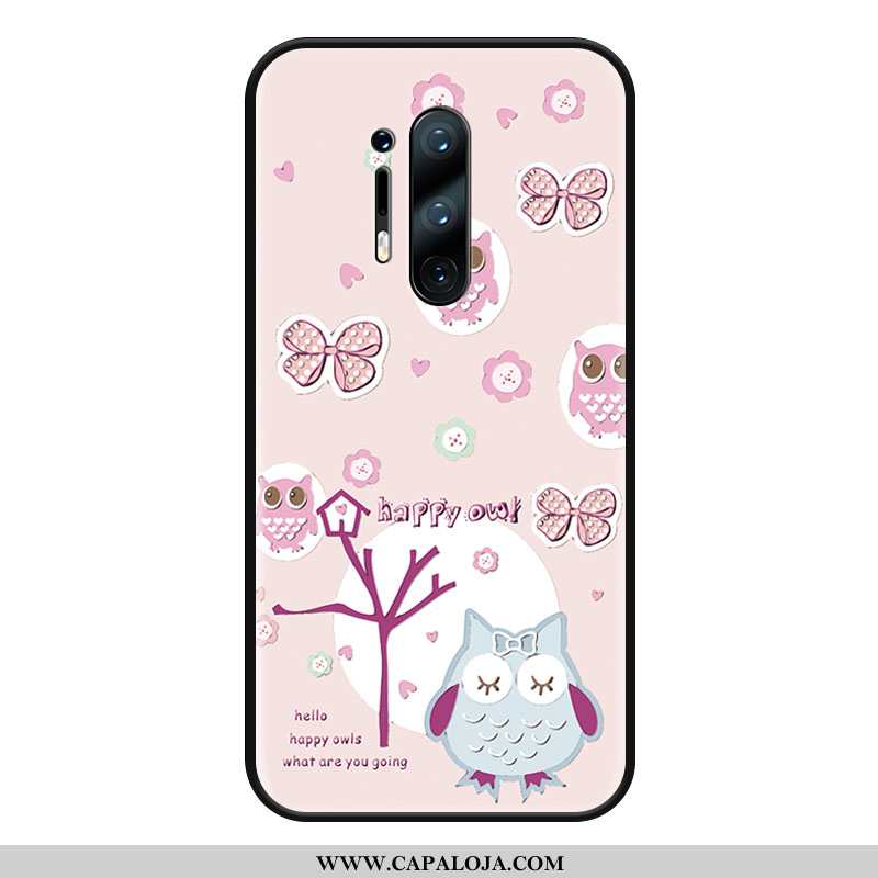 Capa Oneplus 8 Pro Fosco Elefante Cases Feminino Rosa, Capas Oneplus 8 Pro Desenho Animado Comprar