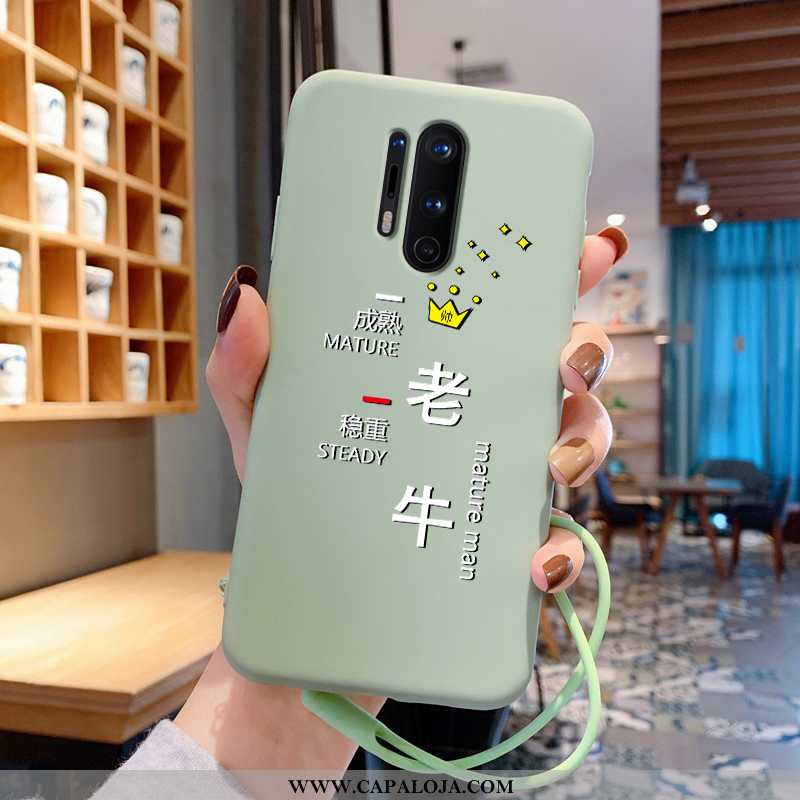 Capa Oneplus 8 Pro Silicone Malha Slim Verde, Capas Oneplus 8 Pro Personalizado Baratos