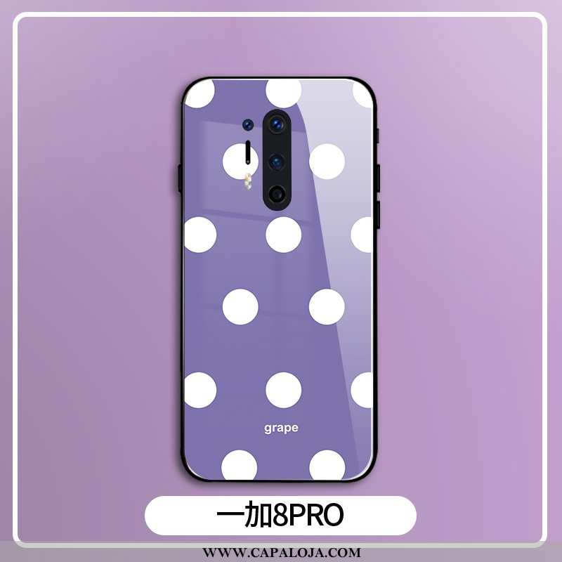 Capa Oneplus 8 Pro Vidro Malha Antiqueda Completa Roxo, Capas Oneplus 8 Pro Estilosas Barato