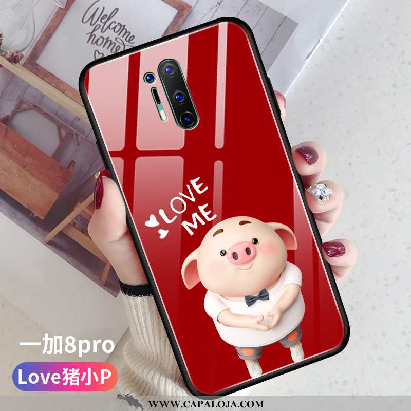 Capa Oneplus 8 Pro Vidro Novas Desenho Animado Casal Vermelho, Capas Oneplus 8 Pro Personalizada Pro