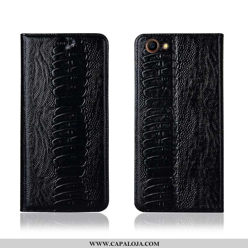 Capa Oppo A3 Couro Legitimo Cases Telemóvel Nova Castanho, Capas Oppo A3 Couro Barato