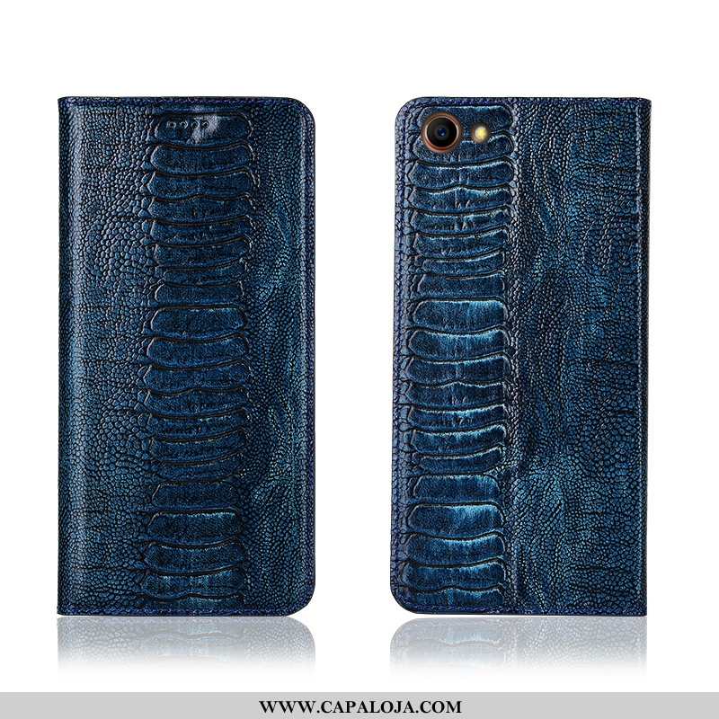 Capa Oppo A3 Couro Legitimo Cases Telemóvel Nova Castanho, Capas Oppo A3 Couro Barato