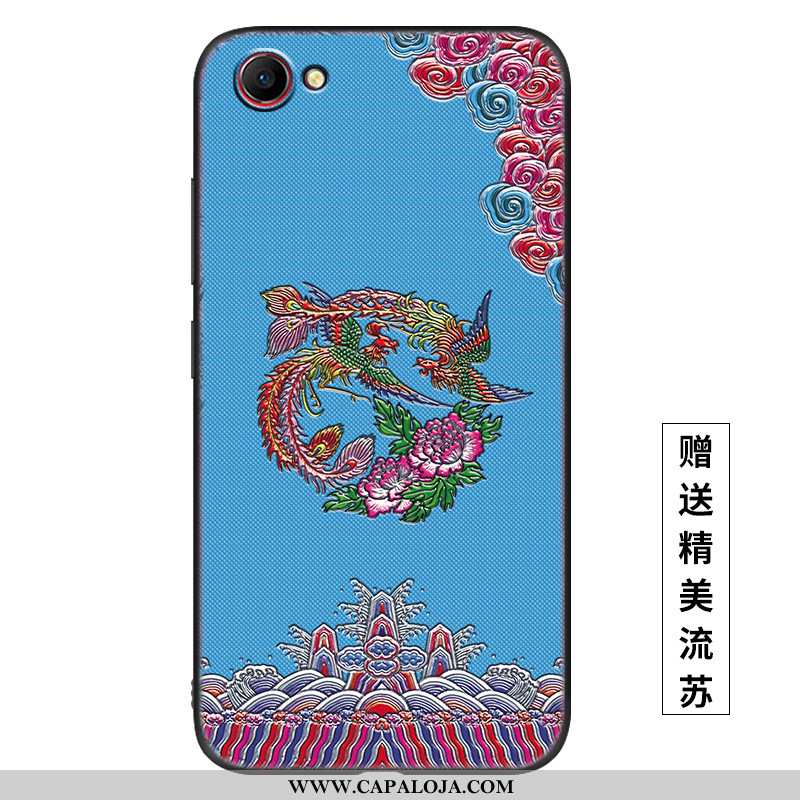 Capa Oppo A3 Estiloso Feminino Tendencia Palace Azul, Capas Oppo A3 Fosco Online