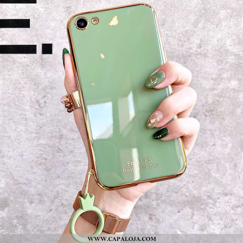 Capa Oppo A3 Silicone Simples Soft Malha Verde, Capas Oppo A3 Fofas Online