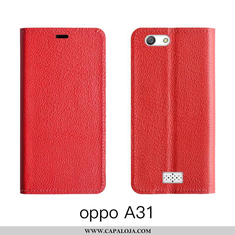 Capa Oppo A31 Couro Cases Vaca Legitimo Laranja, Capas Oppo A31 Protetoras Baratos