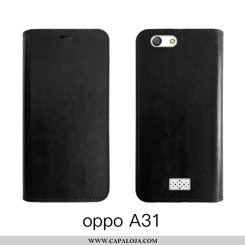 Capa Oppo A31 Protetoras Vaca Couro Cover Castanho, Capas Oppo A31 Couro Legitimo Venda