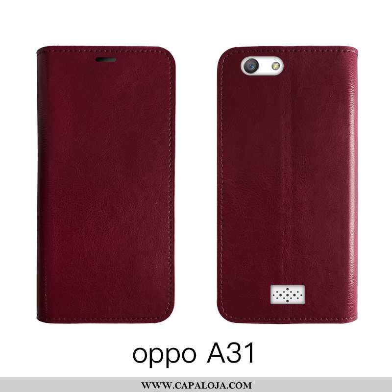 Capa Oppo A31 Protetoras Vaca Couro Cover Castanho, Capas Oppo A31 Couro Legitimo Venda