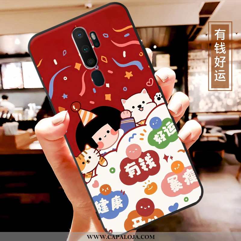 Capa Oppo A5 2020 Personalizada Vermelha Fosco Capas Vermelho, Oppo A5 2020 Tendencia Venda