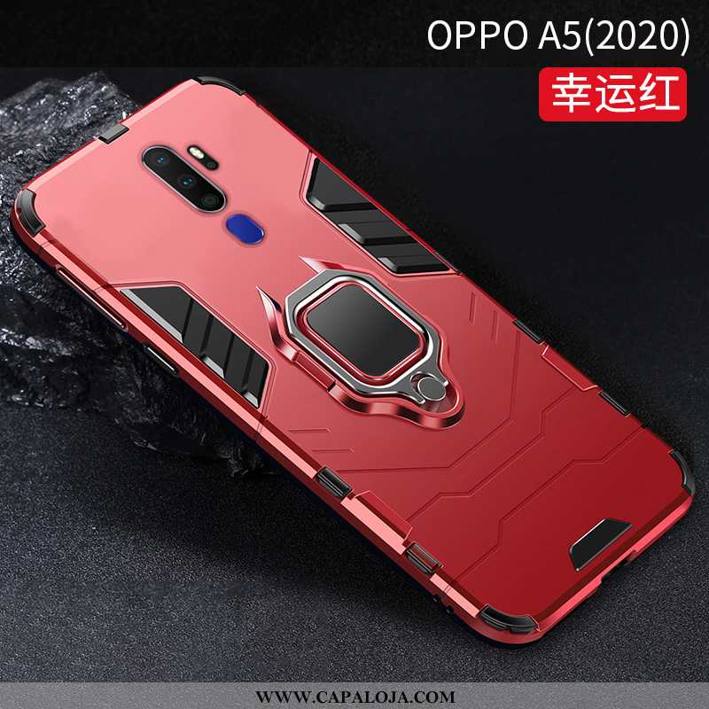 Capa Oppo A5 2020 Protetoras Cases Suporte Telemóvel Preto, Capas Oppo A5 2020 Criativas Barato