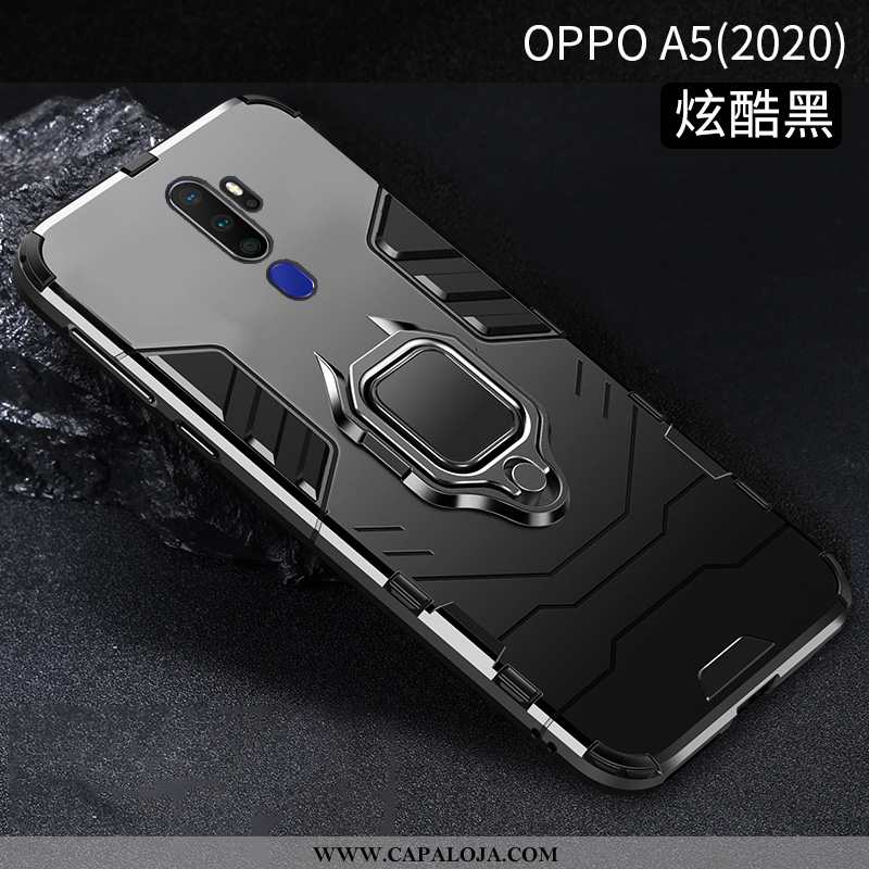 Capa Oppo A5 2020 Protetoras Cases Suporte Telemóvel Preto, Capas Oppo A5 2020 Criativas Barato