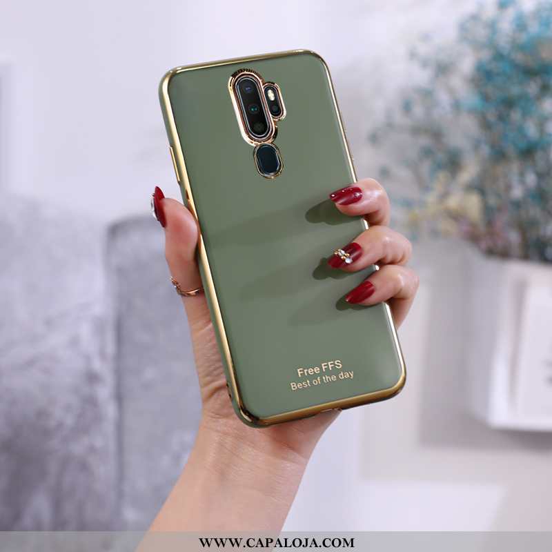 Capa Oppo A5 2020 Soft Cinza Antiqueda Lisas Verde, Capas Oppo A5 2020 Protetoras Comprar