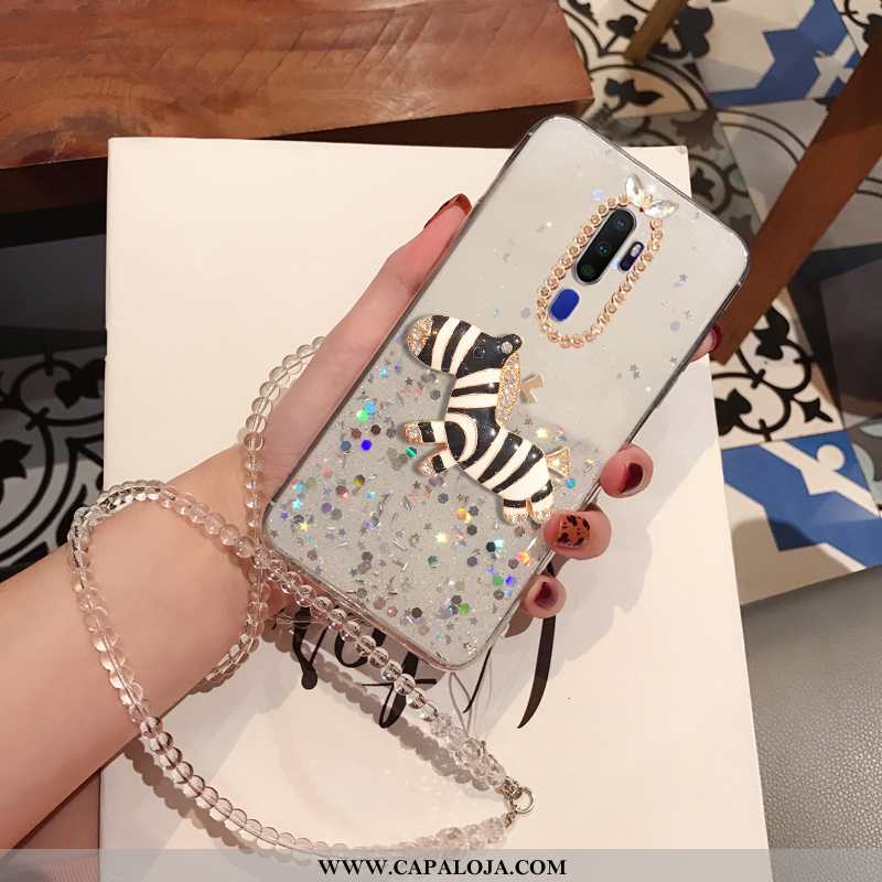 Capa Oppo A5 2020 Soft Strass Cristais Capas Prata, Oppo A5 2020 Protetoras Venda