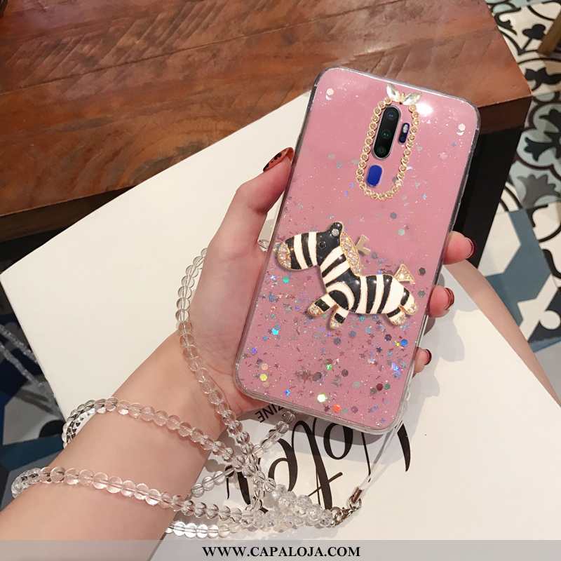 Capa Oppo A5 2020 Soft Strass Cristais Capas Prata, Oppo A5 2020 Protetoras Venda