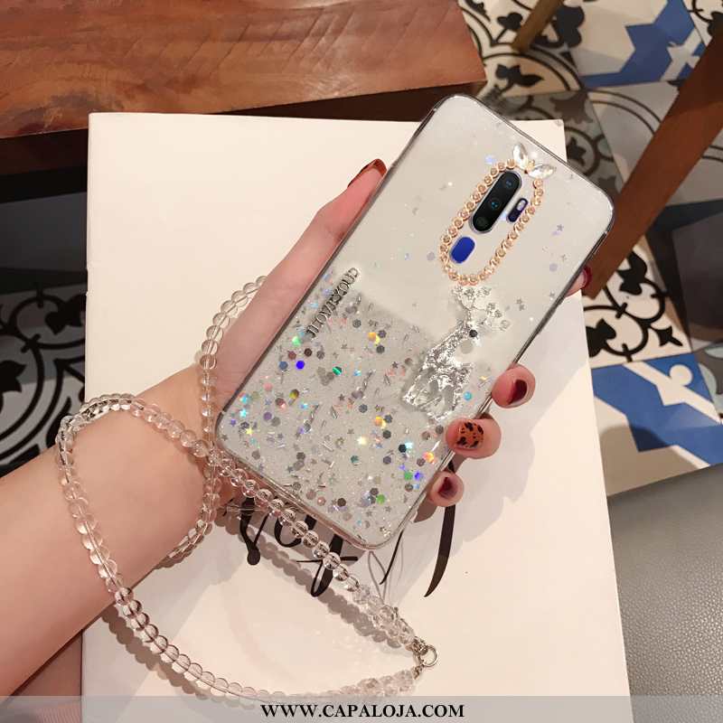 Capa Oppo A5 2020 Soft Strass Cristais Capas Prata, Oppo A5 2020 Protetoras Venda