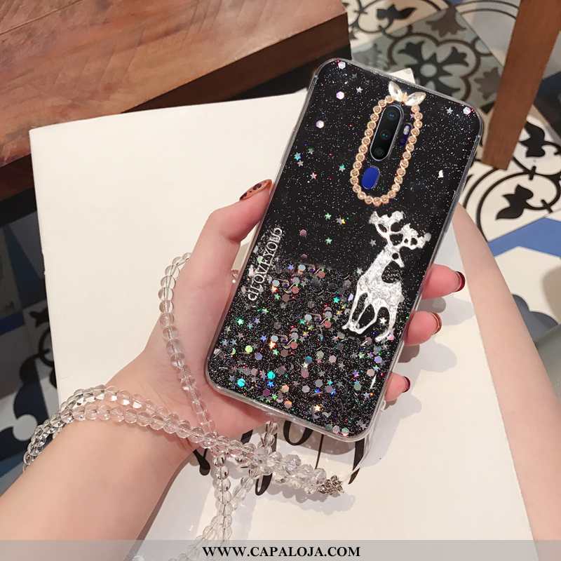 Capa Oppo A5 2020 Soft Strass Cristais Capas Prata, Oppo A5 2020 Protetoras Venda