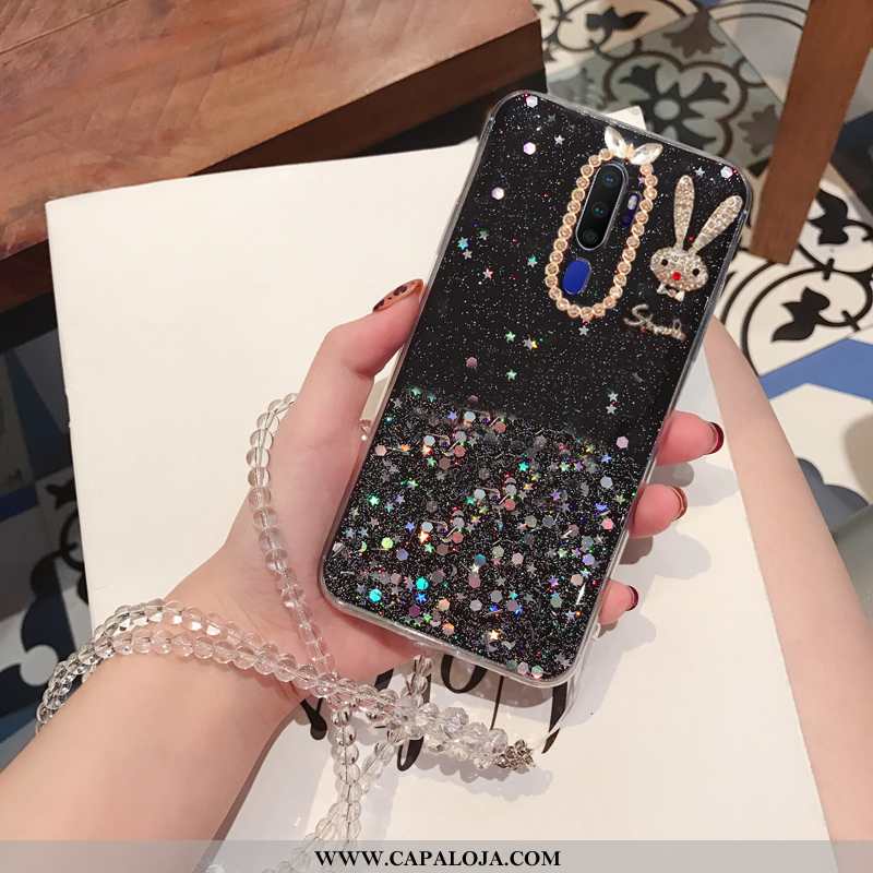 Capa Oppo A5 2020 Soft Strass Cristais Capas Prata, Oppo A5 2020 Protetoras Venda