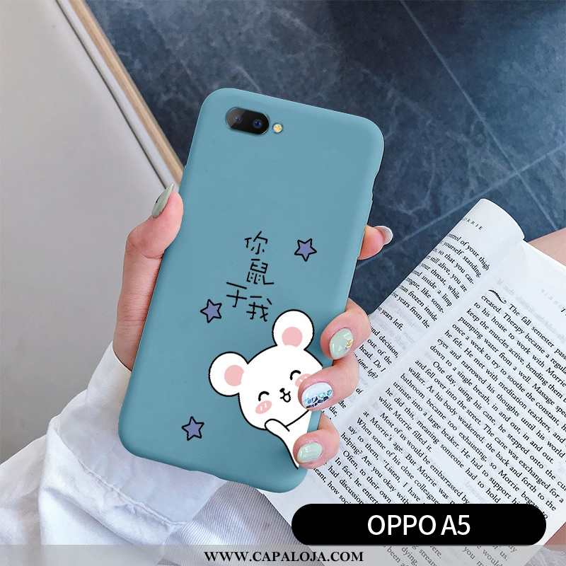 Capa Oppo A5 Criativas Masculino Casal Soft Azul, Capas Oppo A5 Desenho Animado Baratos