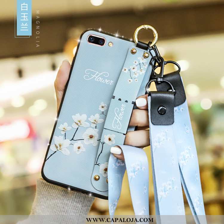 Capa Oppo A5 Estilosas Telemóvel Completa Wrisband Branco, Capas Oppo A5 Soft Baratas