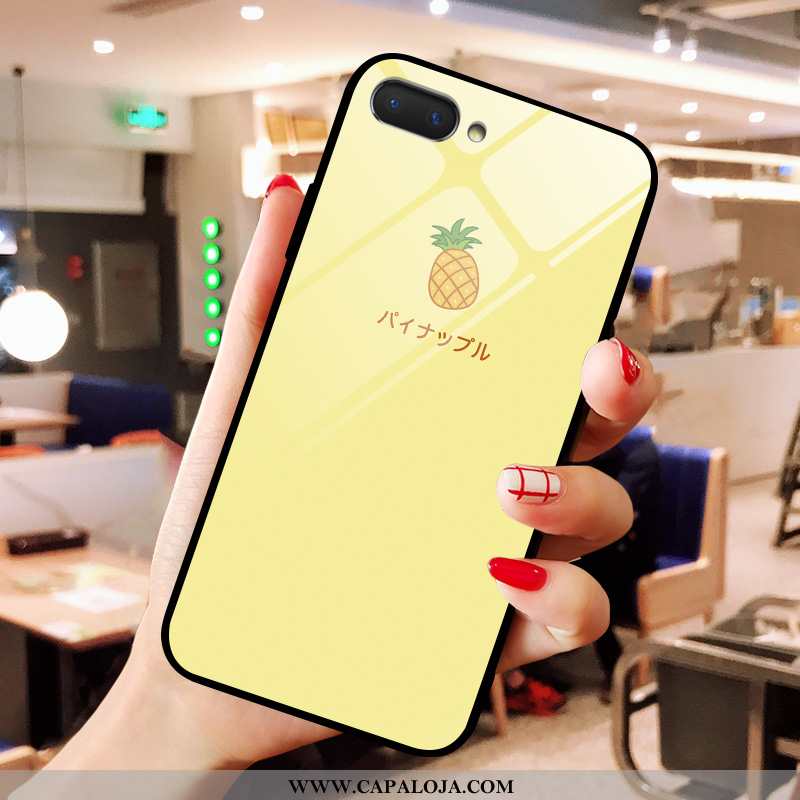 Capa Oppo A5 Fofas Capas Telemóvel Telinha Amarelo, Oppo A5 Vidro Online