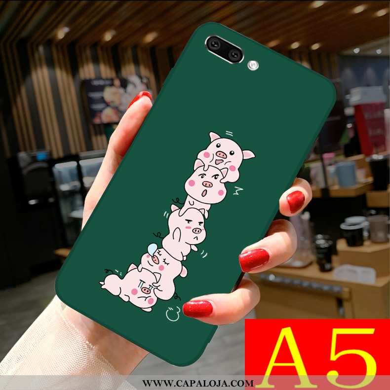 Capa Oppo A5 Fofas Telemóvel Capas Soft Verde, Oppo A5 Tendencia Baratos