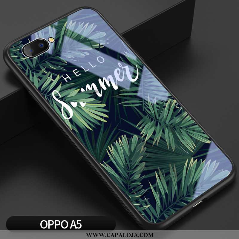 Capa Oppo A5 Silicone Antiqueda Vermelha Telemóvel Verde, Capas Oppo A5 Vidro Baratos