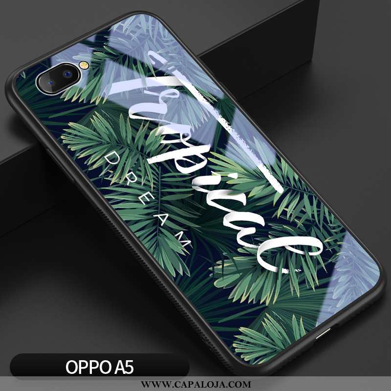 Capa Oppo A5 Silicone Antiqueda Vermelha Telemóvel Verde, Capas Oppo A5 Vidro Baratos