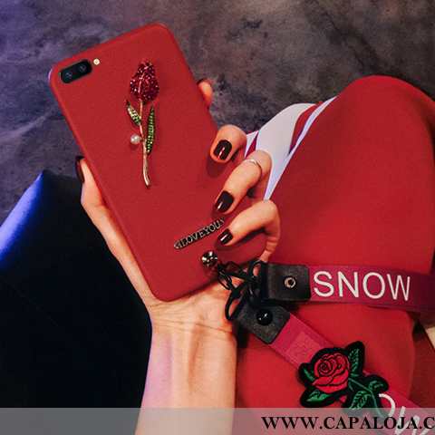 Capa Oppo A5 Soft Silicone Capas Tendencia Vermelho, Oppo A5 Protetoras Promoção