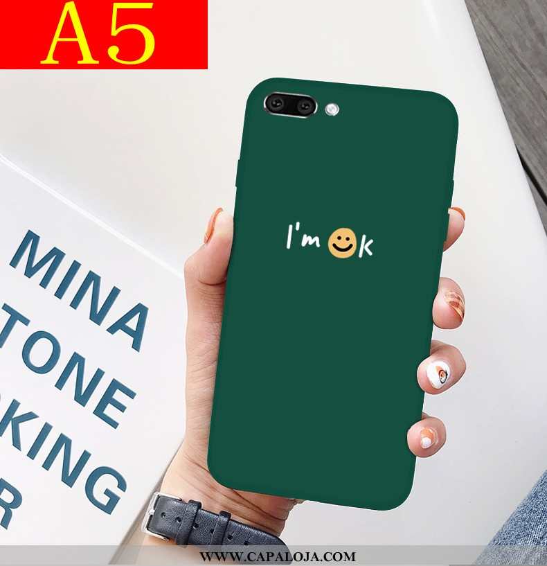 Capa Oppo A5 Super Tendencia Fosco Bonitos Verde, Capas Oppo A5 Protetoras Promoção