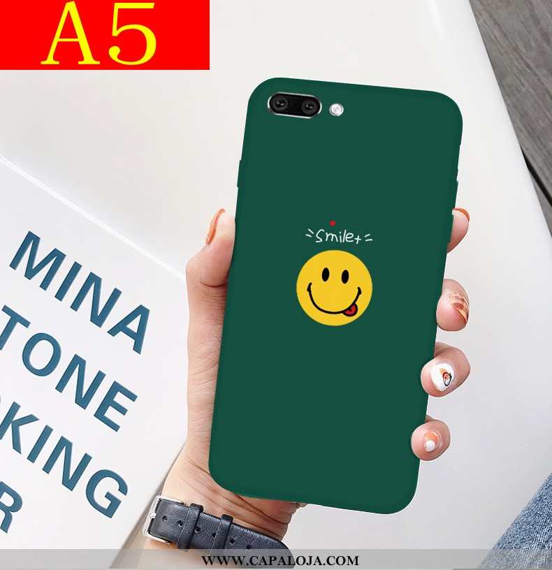 Capa Oppo A5 Super Tendencia Fosco Bonitos Verde, Capas Oppo A5 Protetoras Promoção