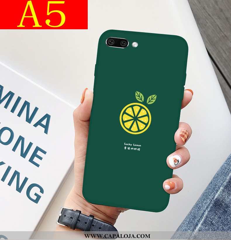 Capa Oppo A5 Super Tendencia Fosco Bonitos Verde, Capas Oppo A5 Protetoras Promoção