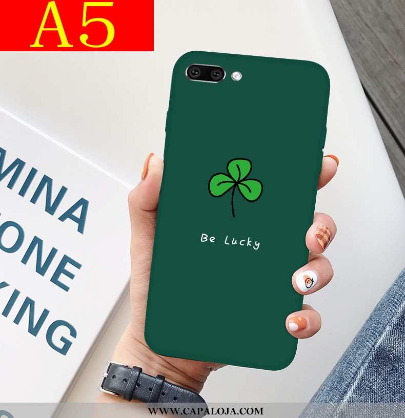 Capa Oppo A5 Super Tendencia Fosco Bonitos Verde, Capas Oppo A5 Protetoras Promoção