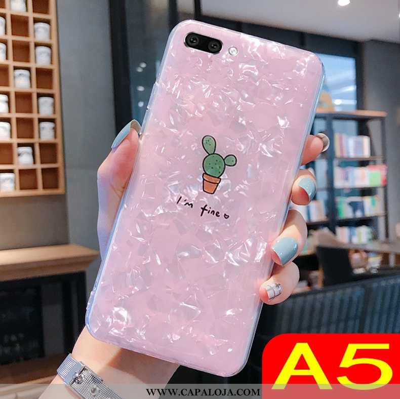 Capa Oppo A5 Tendencia Telemóvel Capas Feminino Rosa, Oppo A5 Soft Venda