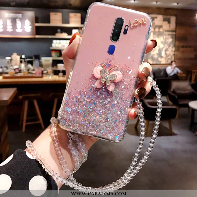 Capa Oppo A9 2020 Protetoras Telemóvel Pequena Soft Rosa, Capas Oppo A9 2020 Criativas Barato