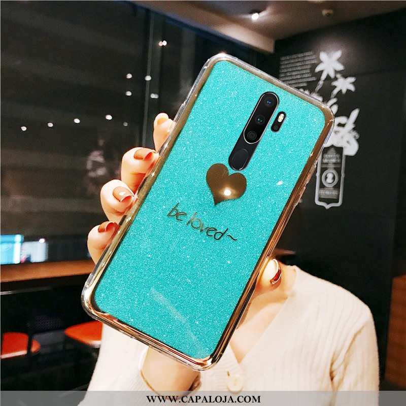 Capa Oppo A9 2020 Tendencia Malha Moda Novas Azul, Capas Oppo A9 2020 Silicone Baratos