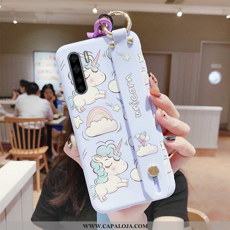 Capa Oppo A91 Bonitos Feminino Unicórnio Azul, Capas Oppo A91 Personalizada Comprar