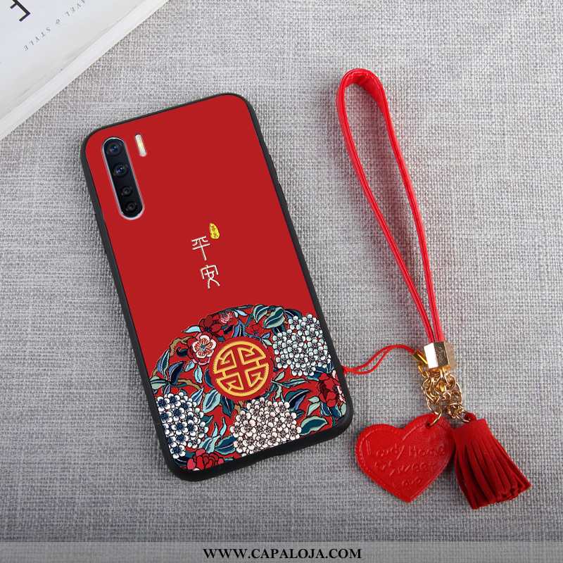 Capa Oppo A91 Cordao Vermelha Flatform Capas Vermelho, Oppo A91 Criativas Barato