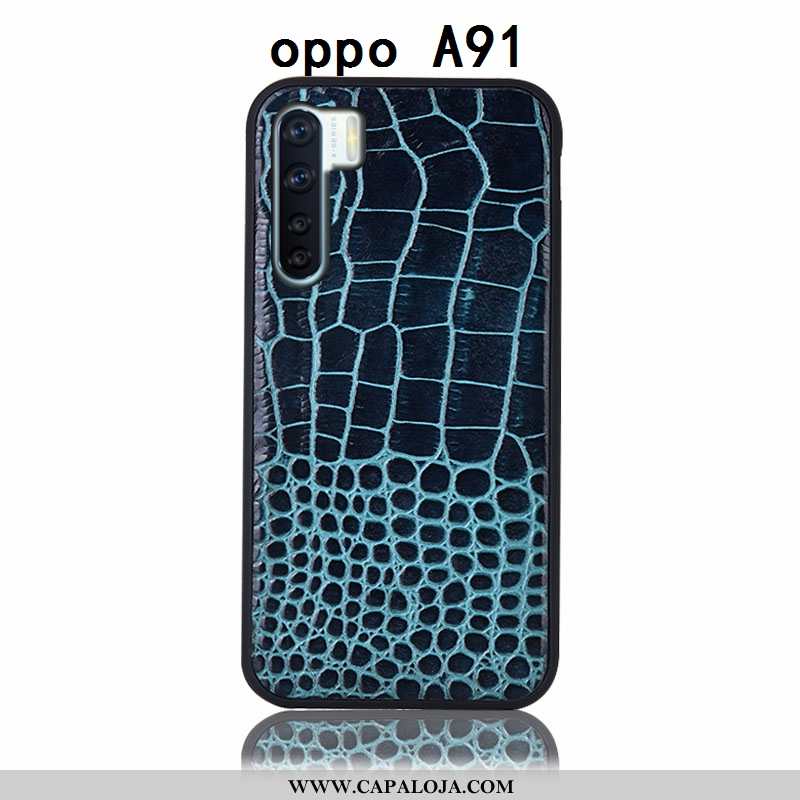 Capa Oppo A91 Couro Genuíno Capas Traseira Antiqueda Castanho, Oppo A91 Protetoras Venda