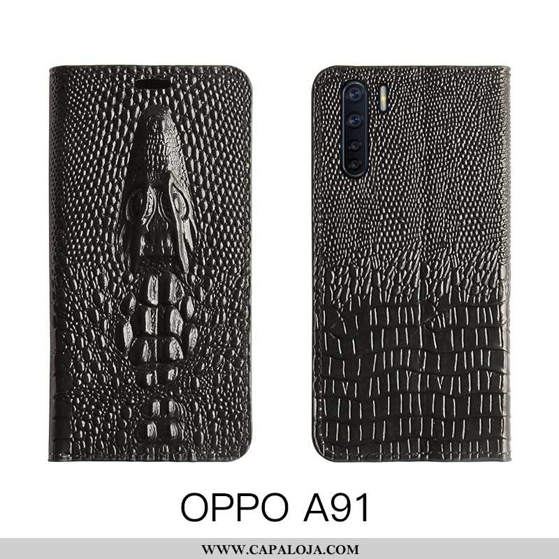 Capa Oppo A91 Couro Legitimo Capas Cases Feminino Amarelo, Oppo A91 Couro Promoção