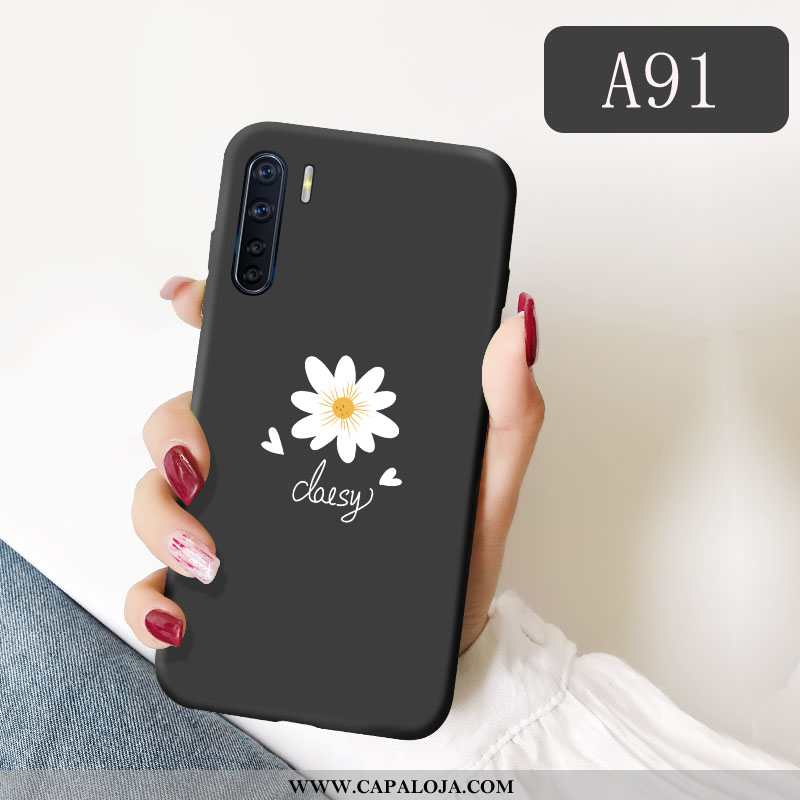 Capa Oppo A91 Desenho Animado Fosco Antiqueda Nova Preto, Capas Oppo A91 Fofas Promoção