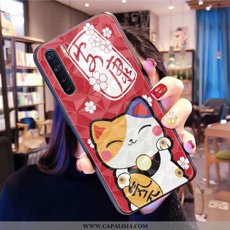 Capa Oppo A91 Desenho Animado Grande Personalizado Feminino Vermelho, Capas Oppo A91 Soft Baratas