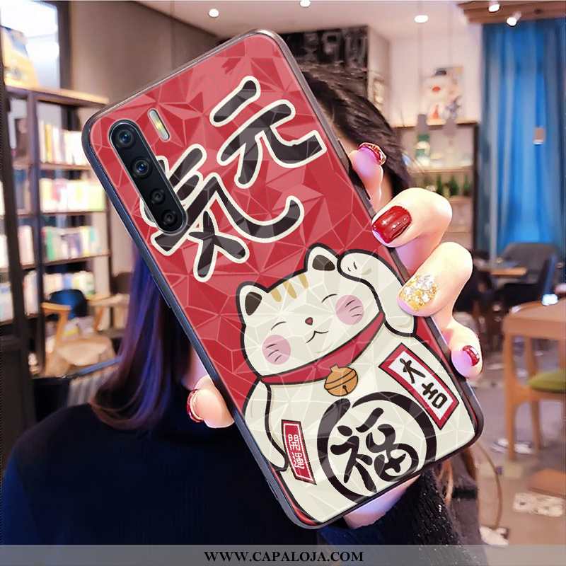 Capa Oppo A91 Desenho Animado Grande Personalizado Feminino Vermelho, Capas Oppo A91 Soft Baratas