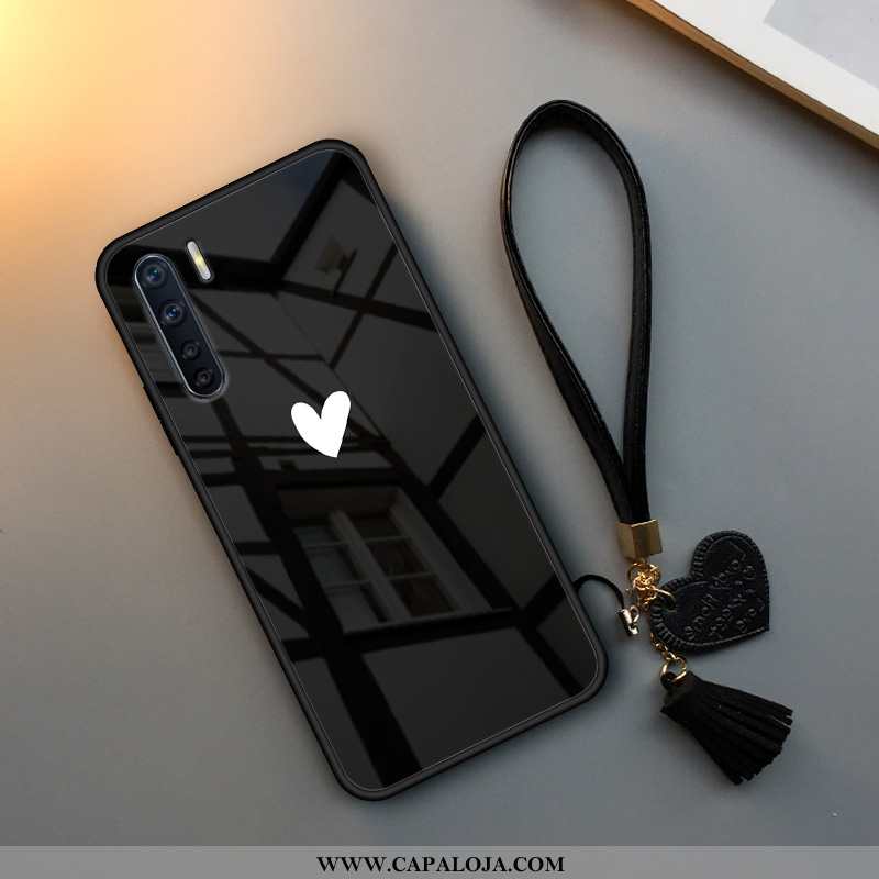 Capa Oppo A91 Protetoras Preto Telemóvel Minimalista, Capas Oppo A91 Vidro Online