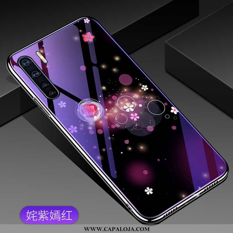 Capa Oppo A91 Protetoras Telemóvel Personalizada Estilosas Roxo, Capas Oppo A91 Vidro Barato