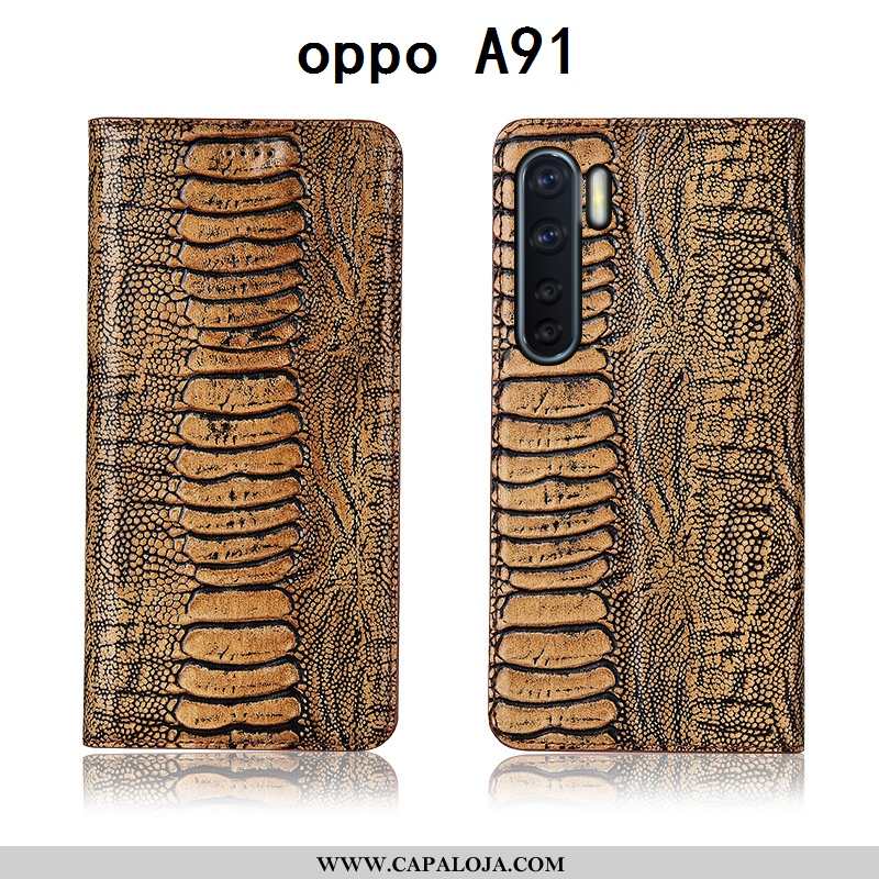 Capa Oppo A91 Silicone Capas Pássaro Cover Castanho, Oppo A91 Couro Genuíno Online