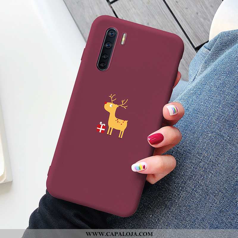 Capa Oppo A91 Silicone Cases Completa Vermelha Vermelho, Capas Oppo A91 Personalizado Comprar