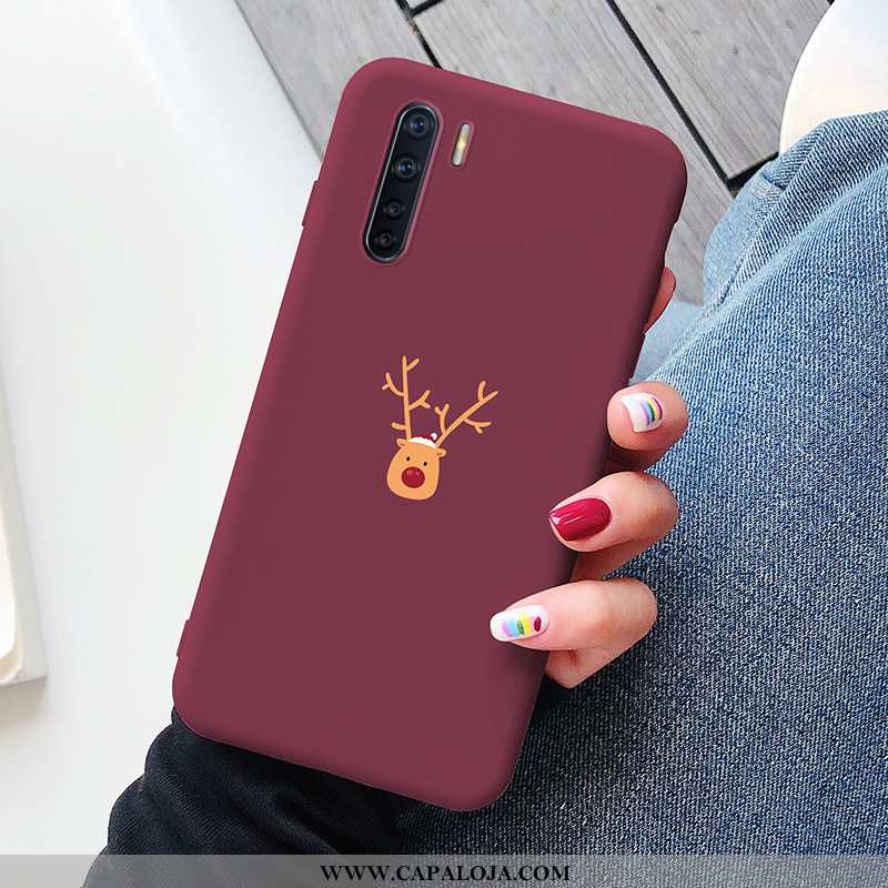 Capa Oppo A91 Silicone Cases Completa Vermelha Vermelho, Capas Oppo A91 Personalizado Comprar